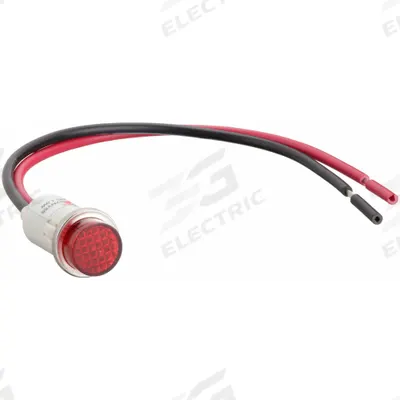 Dayton Raised Panel Light: 12 mm Panel Mounting Hole Dia, LED - LED Indicator Pilot Lights