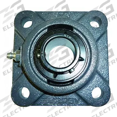 NTN 4 Bolt Flange Bearing: Radial Ball, 1/2 in Bore, Cast Iron, Set Screws - General Purpose Flange-Mount Ball Bearings