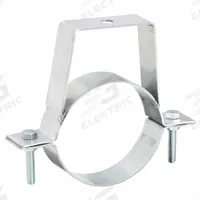 Duct Hanger: 4 in Duct, Steel, 6 3/8 in Lg, 4 in Wd (MPN 8010004177). Key specifications — Includes: (2) Piece Hanger; Brand: NORDFAB; Base Material: Steel; For Duct Shape: Round.