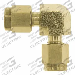 BRENNAN INDUSTRIES Compression Fitting Elbow: 1/16 in OD Size, Tube x Tube, Brass (MPN N2500-01-01-B). Key specifications — Compatible Fitting Brands: Let-Lok; Brand: BRENNAN INDUSTRIES; Series: N2500.
