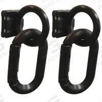 APPROVED VENDOR Carabiner Magnet Ring: Black, Polyethylene (MPN 72103-6). Key specifications — attr981836: Polyethylene.