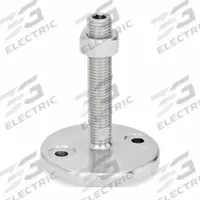 JW WINCO Male-End Leveling Mount: Swiveling Stud, 5/8"-11 Thread Size, 3.94 in, 3,597 lbf Capacity (MPN 23-100-5/8X11-100-D0-UK). Key specifications — Base Shape: Round; Load Capacity: 3,597 lbf; Mounting Holes: Mounting Holes Included; Includes: Nut.