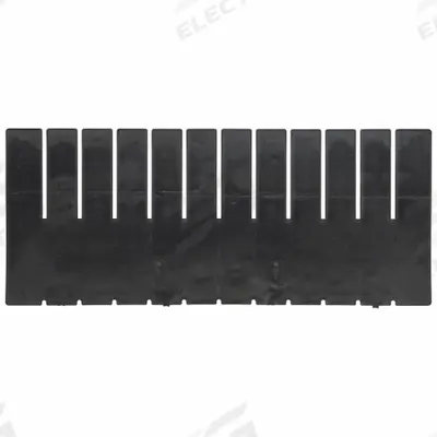 LEWISBINS Divider: 15 1/4 in x 6 1/2 in, Plastic - ESD Divider Box Dividers