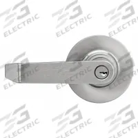 MARKS USA Door Lockset: Office Lever Locksets, Chrome, ADA Compliant, Interchangeable Core (MPN M195RS/26D). Key specifications — attr1024149: Not Ligature-Resistant; attr1011488: MARKS USA; attr1011524: No Message; attr1011506: 99; attr1011485: Yes; attr1059461: Satin Chromium-Plated : Zinc.