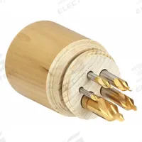 KEO Center Drill Set: Plain-Tip, 5 Pc, 60°, TiN Coated High Speed Steel (MPN 906-000-002). Key specifications — Brand: KEO; End Type: Double End.