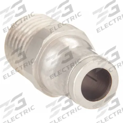 LEGRIS Push-Fit Adapter Fitting: 5/32 in OD x 1/8 in Pipe Size, Push-to-Connect x MNPT - Nickel-Plated Brass Tube Fittings