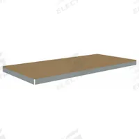TENNSCO Shelf: 84 in x 36 in, 1,500 lb Load Capacity, Particleboard, Gray, Shelf (MPN ZLES-8436D). Key specifications — Decking Material: Particleboard; Includes: (4) Beams; Decking Finish: Unfinished; Shelf Configuration: Single Straight; Color: Gray; Frame Material: Steel; Brand: TENNSCO; Frame Finish: Zinc Plated.