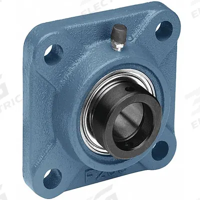 TRITAN 4 Bolt Flange Bearing: Radial Ball, 2 in Bore, Cast Iron, Eccentric Collar - General Purpose Flange-Mount Ball Bearings