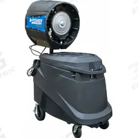 POWER BREEZER Portable Misting Cooler: 30,800 BtuH Cooling Capacity, 60 sq ft to 3,318 sq ft (MPN PB4BASE). Key specifications — Voltage: 110V AC; Brand: POWER BREEZER.
