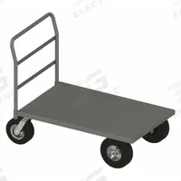APPROVED VENDOR Platform Truck: 1,750 lb, 60 in L x 36 in W x 13 7/8 in H Deck, Solid, 12 ga Deck (MPN PT366010/12PN95). Key specifications — Side Panel Type: No Side Panels; Brand: APPROVED VENDOR; Color: Gray; Caster/Wheel Configuration: (2) Swivel.