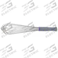 VOLLRATH Whip: 14 in Overall Lg, Nylon Handle, Purple Handle, NSF Certified, Purple (MPN 47004). Key specifications — Brand: VOLLRATH; Dishwasher Safe: No; Handle Material: Nylon; NSF Certified: Yes; Handle Color: Purple.