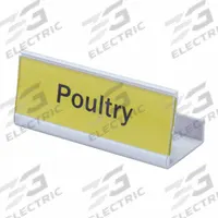 CAMBRO Identification Tag: Elements Xtra/Premium, 56 in Ht, 14 in Dp, 24 in Lg, Silver, 0 Rails (MPN CSID6000). Key specifications — Color: Silver; Includes: Bottom Post Connector; Product Type: Identification Tag; Series: Elements Xtra; Brand: CAMBRO.