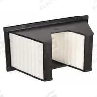 GRAINGER V-Bank Air Filter: 12 in x 24 in x 12 in, Fiberglass, Single Header, 2 Vs, MERV 11 (MPN 4PY75). Key specifications — Brand: GRAINGER; Frame or Header Material: Plastic; Media Material: Fiberglass; Filters Out: Milled Flour.