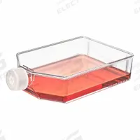 APPROVED VENDOR Plastic Flasks: Cell Culture, Polystyrene, 850 mL, 28.75 fl oz, Sterile (MPN TC-FLSK-225-V-NT). Key specifications — Brand: APPROVED VENDOR; Graduated: Yes; Includes Closure: Yes.