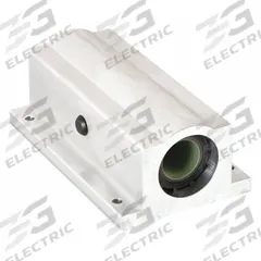 THOMSON Linear Pillow Block Bearing: Twin, Self-Aligning, 3/8 in Inside Dia, TEP 950, FluoroNyliner (MPN FNYBUTWN06ALLS). Key specifications — Liner: TEP 950; Material: Aluminum.