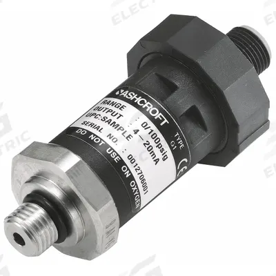 ASHCROFT Pressure Transmitter: 0 psi to 1,000 psi, 1 to 5V DC, 4-Pin M12 Connector - Pressure Transmitters with 4-Pin M12 Connector