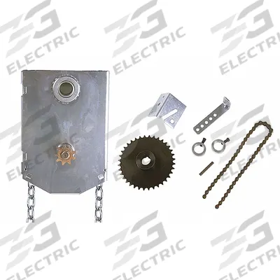 AMERICAN GARAGE DOOR SUPPLY Chain Hoist: Manual, Shaft Mount, Non-Handed - Manual Chain Hoist Garage Door Openers
