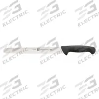 ZWILLING J.A. HENCKELS Knife: Straight, 9 1/2 in Overall Lg, Stainless Steel Blade, Black Handle (MPN 32212-254). Key specifications — Sub-brand: Twin Master; Brand: ZWILLING J.A. HENCKELS; Blade Material: Stainless Steel; Blade Type: Straight; Edge Style: Fine Edge; Forged/Stamped: Stamped; Handle Color: Black; Handle Material: Polypropylene.