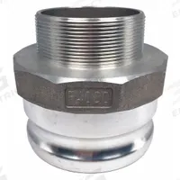 Cam and Groove Adapter: 4 in Coupling Size, 4 in Hose Fitting Size, 3"-8 Thread Size, MNPT (MPN PLE38). Key specifications — Thread Size: 3"-8; Fitting Type: MNPT; Brand: APPROVED VENDOR.