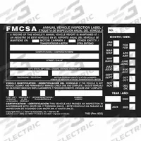 JJ KELLER Vehicle Inspection Label: Carbonless, Annual Vehicle Inspection Label, 1-Ply, 7852. Key specifications — Manufacturer Part Number: 7852; Language: English; Brand: JJ KELLER; Format: Label; Form Type: Annual Vehicle Inspection Label; Includes Carbon: Carbonless; Ply Count: 1-Ply; Standards: DOT Compliance.
