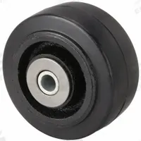 APPROVED VENDOR Caster Wheel: 5 in Wheel Dia., 2 in Wheel Wd, Rubber, 500 lb Load Rating, Iron, Std (MPN 2RZJ7). Key specifications — attr1111770: Iron; attr1111778: Black; attr1111764: APPROVED VENDOR.