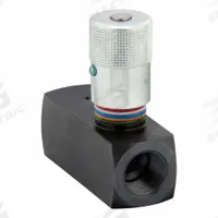 PARKER Hydraulic Flow Control Valve: 25 gpm Max Flow Rate, 3/4 in NPT, 3/4 in NPT, Steel, Control (MPN F1200S). Key specifications — attr1018158: Manual; attr1018114: Rotary Knob; attr1018116: Steel; attr1018117: PARKER.