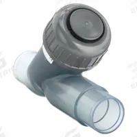 GF PIPING SYSTEMS Y Check Valve: Piston, Y-Style Valve Body, 1 1/2 in Pipe Size, Spigot x Spigot (MPN 192304010). Key specifications — Brand: GF PIPING SYSTEMS.