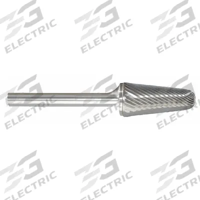 APPROVED VENDOR Carbide Bur: Ball-Nosed Cone, SL-81, Single Cut, 3/16" x 1/2" Head - Single-Cut Ball-Nosed Cone Burs