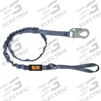 CONDOR Shock-Absorbing Lanyard: Tubular Webbing, Steel Snap Hook, Polyester Web Loop, 1 Legs, Blue (MPN 45J286). Key specifications — Brand: CONDOR; Color: Blue; Visual Load Indicator: Yes; Shock-Absorbing Lanyard Material: Polyester.
