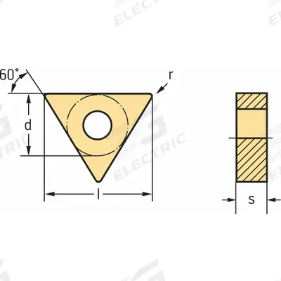 WALTER Triangle Turning Insert: TNMG433-MK5 WKK20S - Triangle (T) Indexable Turning Inserts