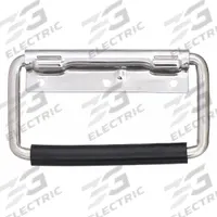 MONROE PMP Folding Pull Handle: Unthreaded Holes, Stainless Steel, Silver, #10 Screw Size, 0.53 in (MPN PH-0296). Key specifications — Brand: MONROE PMP; Projection Type: Non-Recessed; Material: Stainless Steel; Finish: Bright; Color: Silver; Folding Type: Folding; Mounting Type: Unthreaded Holes; Screw Size: #10.