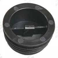 TRAP-TITE Waterless Trap Seal: 2 in Overall Dia, 1 in Overall Ht, Polypropylene/Silicone, Unfinished (MPN 69420). Key specifications — Material: Silicone; Connection Type: Push-In; Brand: TRAP-TITE; Color: Black.