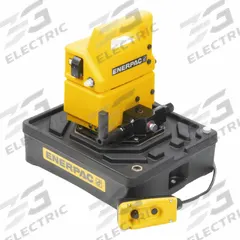 ENERPAC Electric Pump: 10,000 psi Max. Op Pressure, 20 cu in/min Max. Flow Rate, 1/2 hp Max. HP (MPN PUJ1201E). Key specifications — attr941810: PUJ1201E; attr941817: 2-Position; attr941814: Retract.