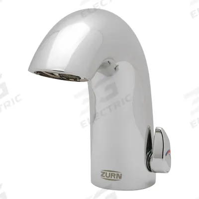 ZURN Bathroom Sensor Faucet: Aqua-FIT, Brass, Polished Chrome Finish, Single-Post - Single-Post Sensor Bathroom Faucets