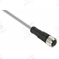 Cordset: M12 Female Straight X Bare Wire, 5 Pins, Gray, PVC, 5 m Cable Lg, 3 A Max Current (A) (MPN XZCPV1164L5). Key specifications — Cable Jacket Color: Gray; End 1 Gender: Female; End 1 Mounting Orientation: Straight; End 2 Connection Type: Bare Wire; IP Rating: IP65; Brand: TELEMECANIQUE SENSORS; Wire Size: 22 AWG; Cable Jacket Material: PVC.