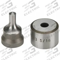 ENERPAC Punch and Die Set: 1/4 in Bolt Size (In.), 0.25 Cold Rolled C-1018, 0.31 in Boilerplate (MPN SPD313)