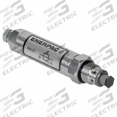 ENERPAC Pressure Control Valve: 4 gpm, 4,350 psi Max Set, Steel, Knob, 1/4 in (MPN PRV3T). Key specifications — attr1018075: ENERPAC; attr1018072: Knob.