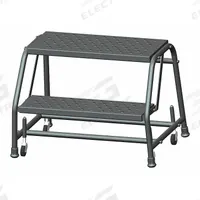 BALLYMORE Step Stool: 1.6 ft Overall Ht, 450 lb Load Cap, 2 Steps, Steel, 1.6 ft Standing Ht (MPN 226PSU). Key specifications — attr1051722: Rolling Step Stool; attr1051697: BALLYMORE; attr1051699: (4) Swivel; attr1051702: Gray; attr1051713: Handrails Not Included; attr1051726: Rectangle.