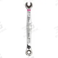 WERA Combination Wrench: Alloy Steel, Nickel Chrome, 8 mm Head Size, 144 mm Overall Lg, Offset (MPN 05020064001). Key specifications — attr309600: 8 mm; attr309611: Nickel Chrome; attr309610: Alloy Steel; attr309604: Yes; attr309612: No; attr309613: No; attr309615: No; attr324932: WERA.