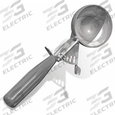 CRESTWARE Disher: 4 oz Capacity, 18-8 Stainless Steel/Plastic, NSF Certified, 2 3/4 in Bowl Dia - Dishers