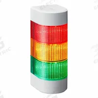 PATLITE Wall Mount Signal Tower: 3 Tier, No Sounder Tier, IP54, Amber/Green/Red, Direct Wire, Steady (MPN WME-302D-RYG). Key specifications — Manufacturer Part Number: WME-302D-RYG; Brand: PATLITE; Operating Voltage: 24V DC; Light Tier Color: Red.