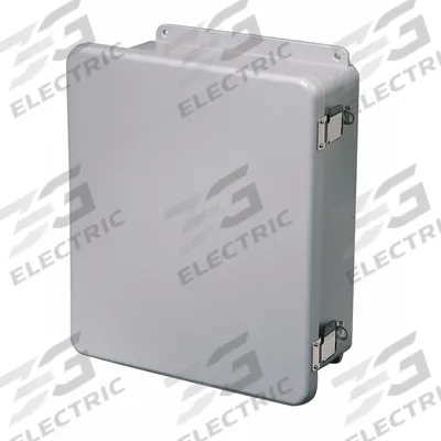 WIEGMANN Enclosure: Fiberglass, 9 in x 7 in x 4 in, NEMA 1, Solid Cover - Fiberglass Indoor Enclosures with Hinged Covers