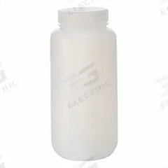 NALGENE Laboratory Bottle: LDPE, 1 L, 32 fl oz, Closure Included, Natural, 63 mm, Polypropylene (MPN 2103-0032). Key specifications — Brand: NALGENE; Graduated: No; Body Color: Natural.