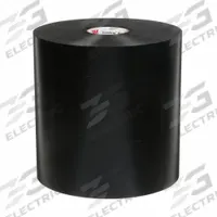 3M Electrical Tape: 6 in Wd, 33 3/8 yd Lg, 20 mil Thick, Vinyl, Rubber, Indoor/Outdoor, Black, 4 PK (MPN 51-UNPRINTED-6x100FT). Key specifications — Series: 51.