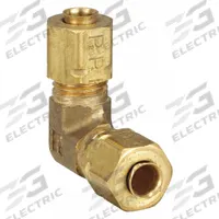 PARKER Compression Fitting Elbow: 1/8 in OD x 1/8 in OD Fitting Size, Brass, 10 PK (MPN 165CA-2). Key specifications — Brand: PARKER.