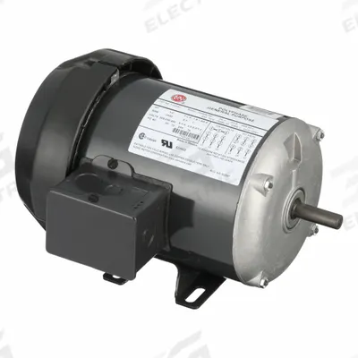 U.S. MOTORS Motor: Rigid Base Mount, Totally Enclosed Fan Cooled, 1/2 hp, 208-230/460V AC - Rigid Base 3-Phase General Purpose AC Motors