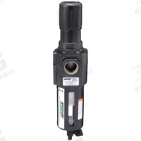 SPEEDAIRE Filter-Regulator: Std Duty Series, 3/4 in NPT, 212 cfm, 40 micron, 5 psi to 150 psi, 4ZK99. Key specifications — attr109419: SPEEDAIRE; attr109429: Aluminum; attr109463: No; attr109467: Rubber; attr109468: Standard Duty.