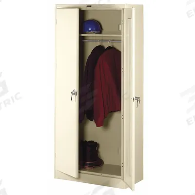TENNSCO Storage Cabinet: 36 in x 24 in x 78 in, 1 Adj Shelf, Swing Handle & Keyed - Commercial Wardrobe Cabinets