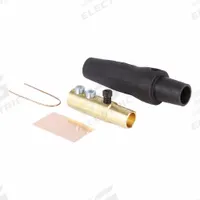 Series Taper Nose Cam: Female, Black, 600V AC/600V DC, 400 A, Double Set Screw Termination (MPN 16D33-4UE). Key specifications — Gender: Female; Series: 16; Brand: LEVITON.