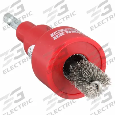 WEILER Spiral Brush Tool: Single Stem, Stainless Steel, 1/2 in Dia - Inside/Outside Diameter Cleaning Brushes